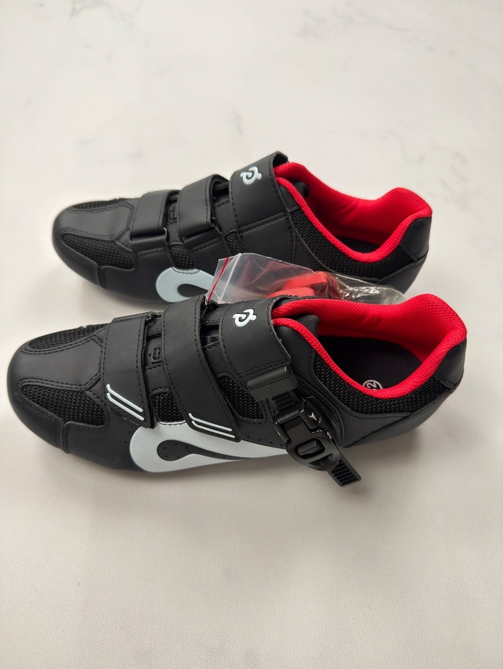 Peloton Cycling Shoes Black Red Performance - Size 42 - Men 9 Women 11